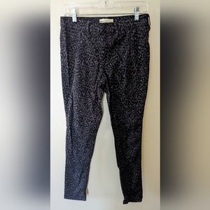 Gap Cheetah Print Jeggings | Color: Black and Grey | Size: 29